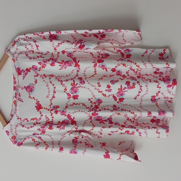 Charter Club size XL women's supima cotton top in pink floral. - Picture 4 of 14